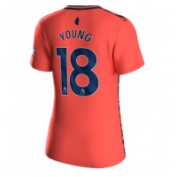 Everton Ashley Young #18 Vonkajší Ženy futbalový dres 2023-24 Krátky Rukáv